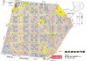 多磨霊園園内マップ